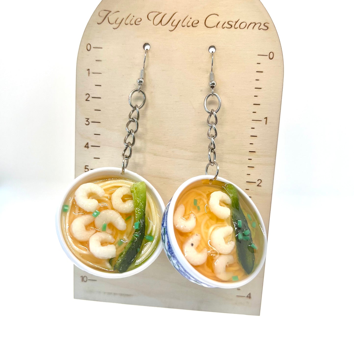 Shrimp Ramen Bowl Earrings