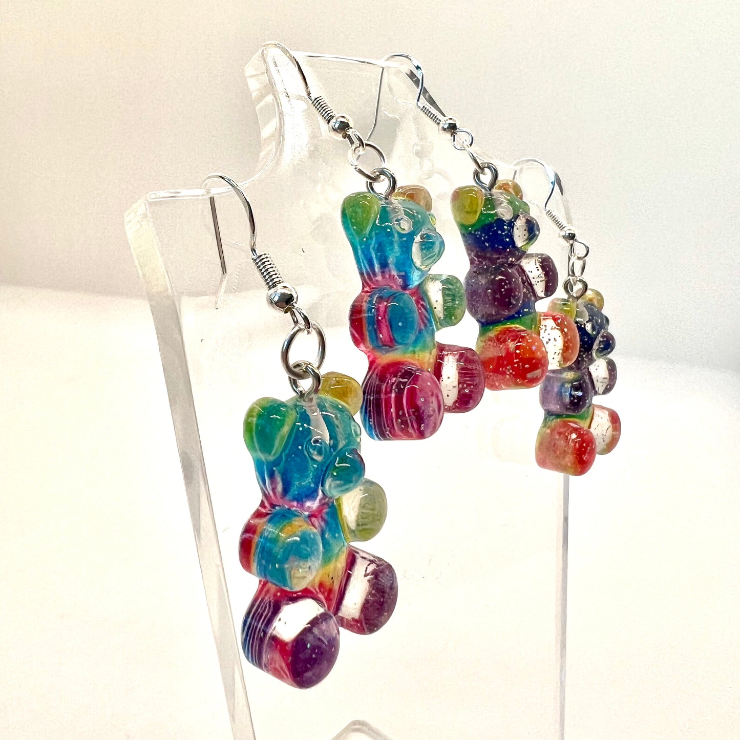 Rainbow Gummie Bear Earrings