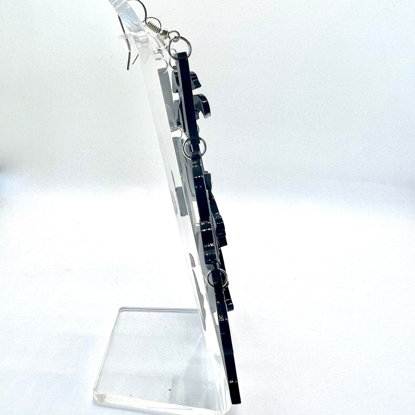 Black Rose Earrings