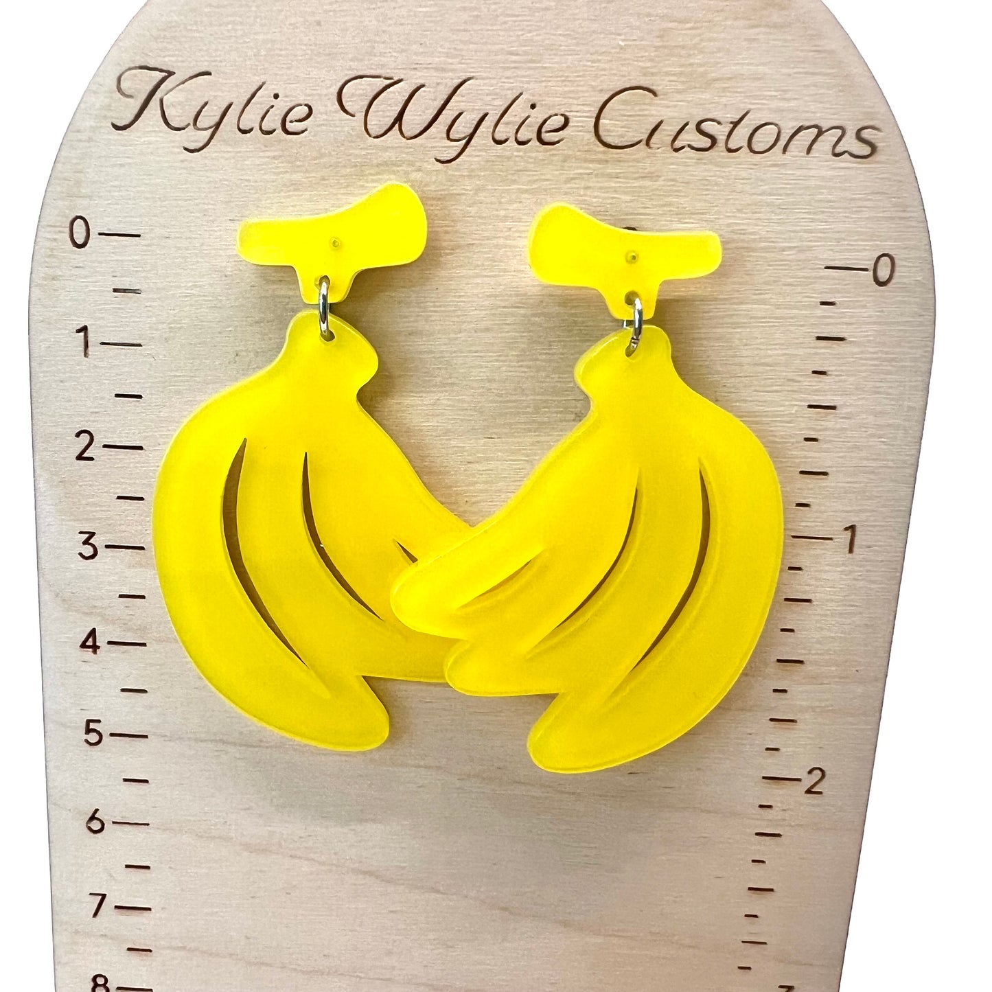 Large Banana Earrings