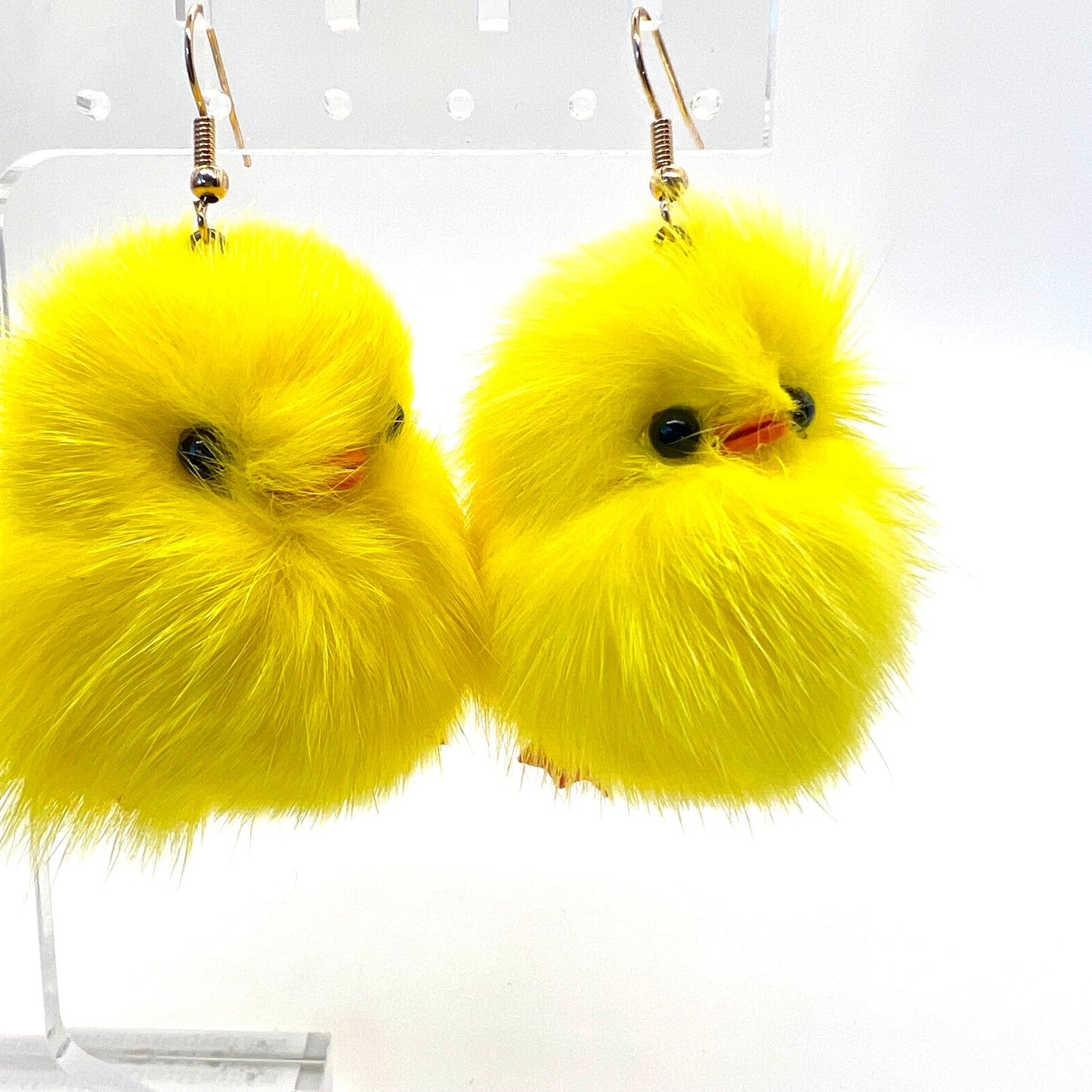 Fuzzy Chick Earrings