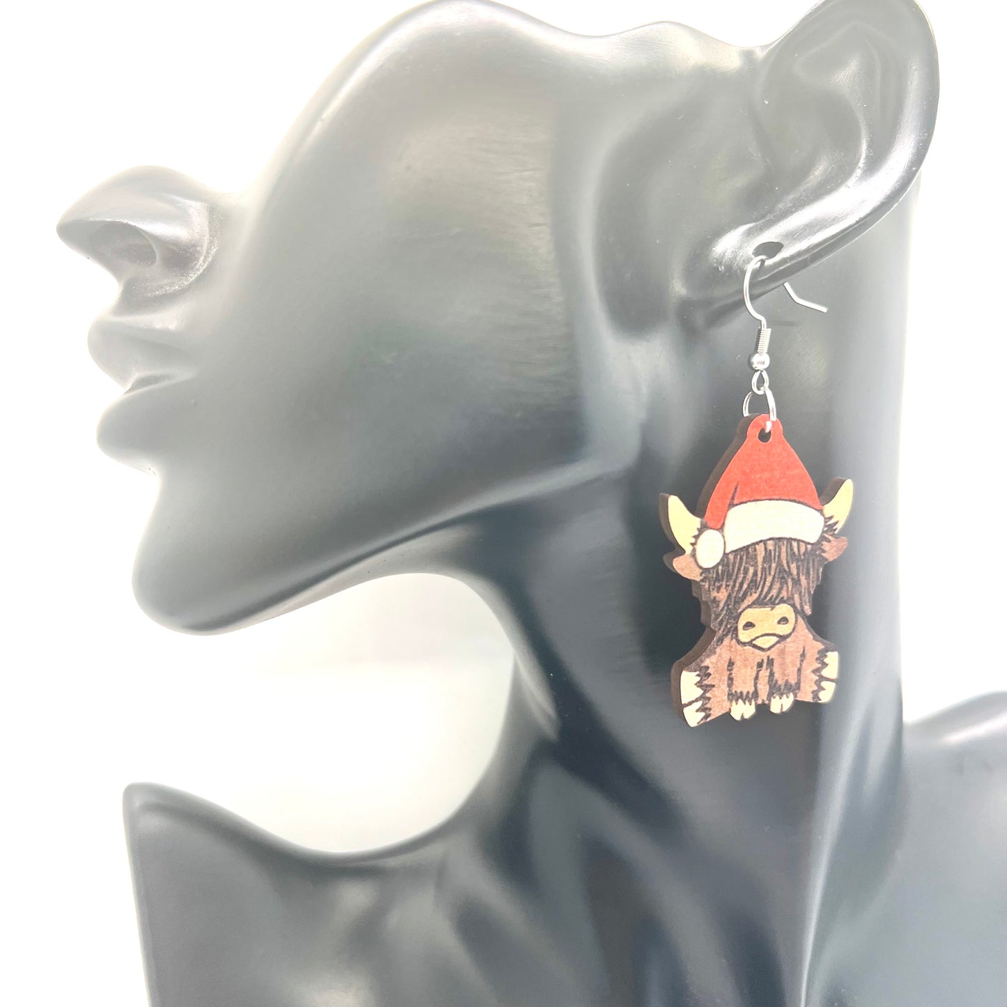 Christmas Bull Earrings