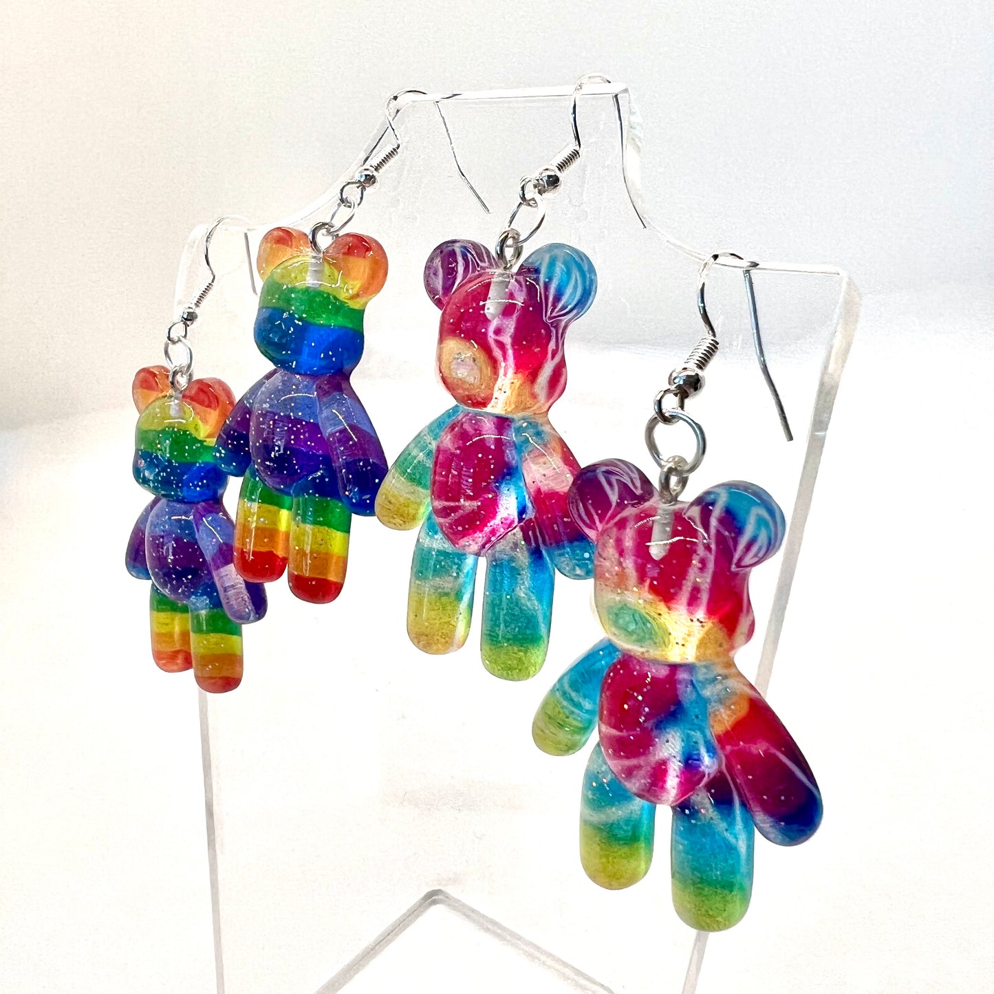 Rainbow Bear Earrings