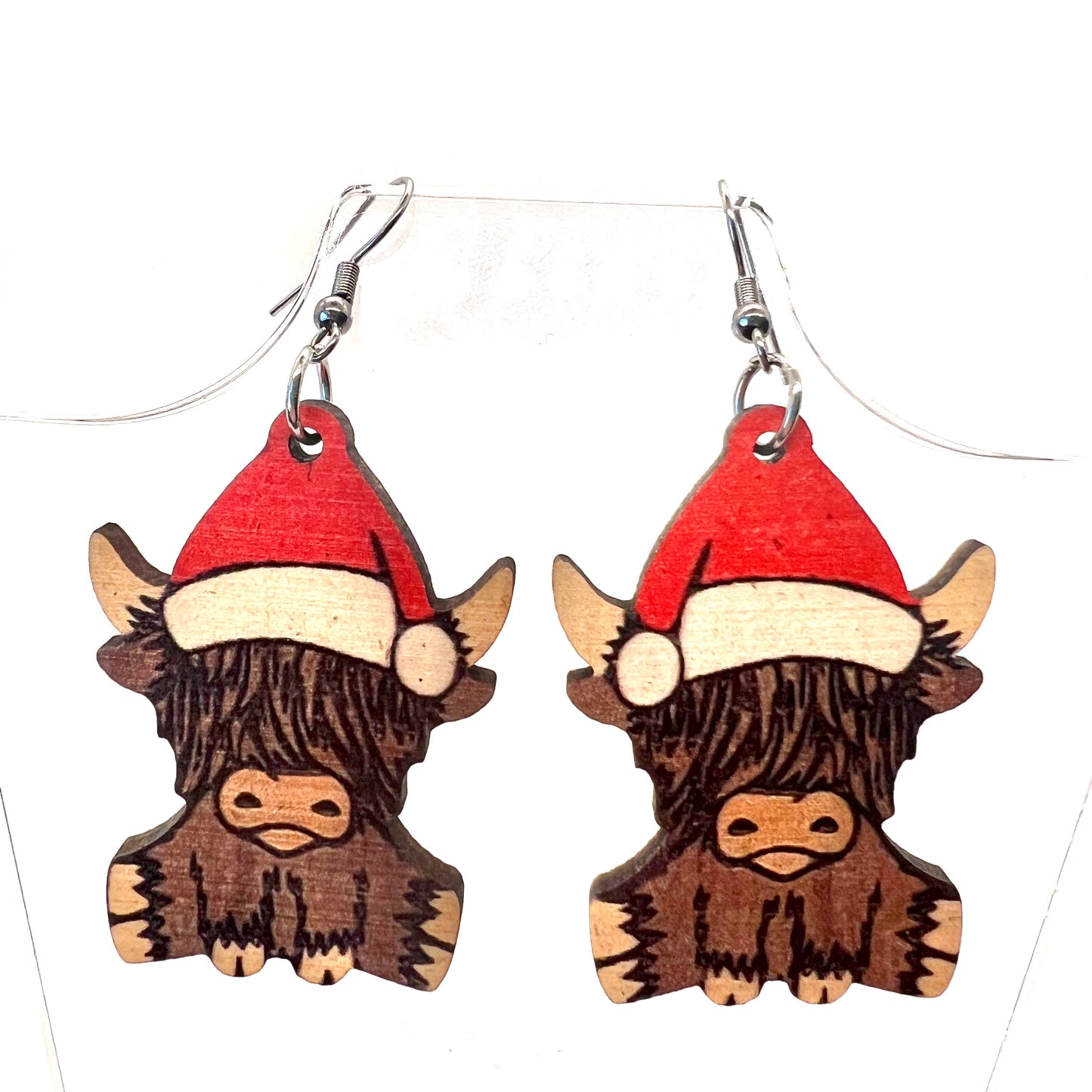 Christmas Bull Earrings