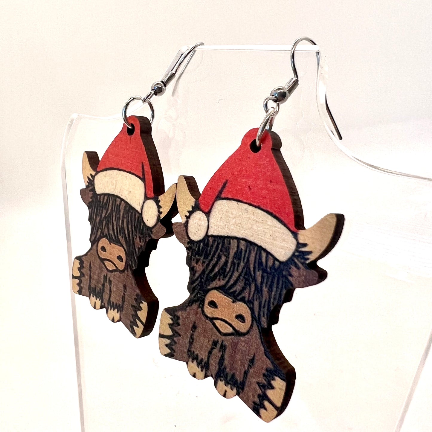 Christmas Bull Earrings
