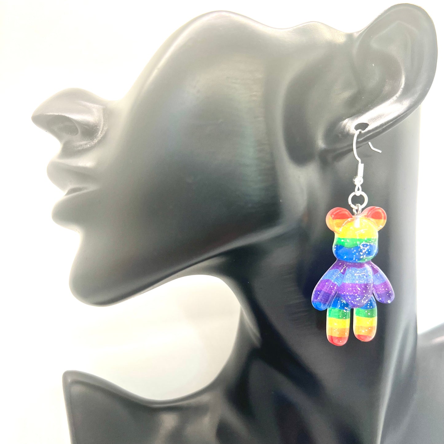Rainbow Bear Earrings