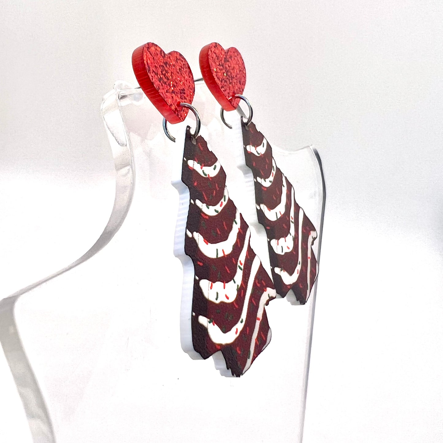 Little Debbie Tree Earrings