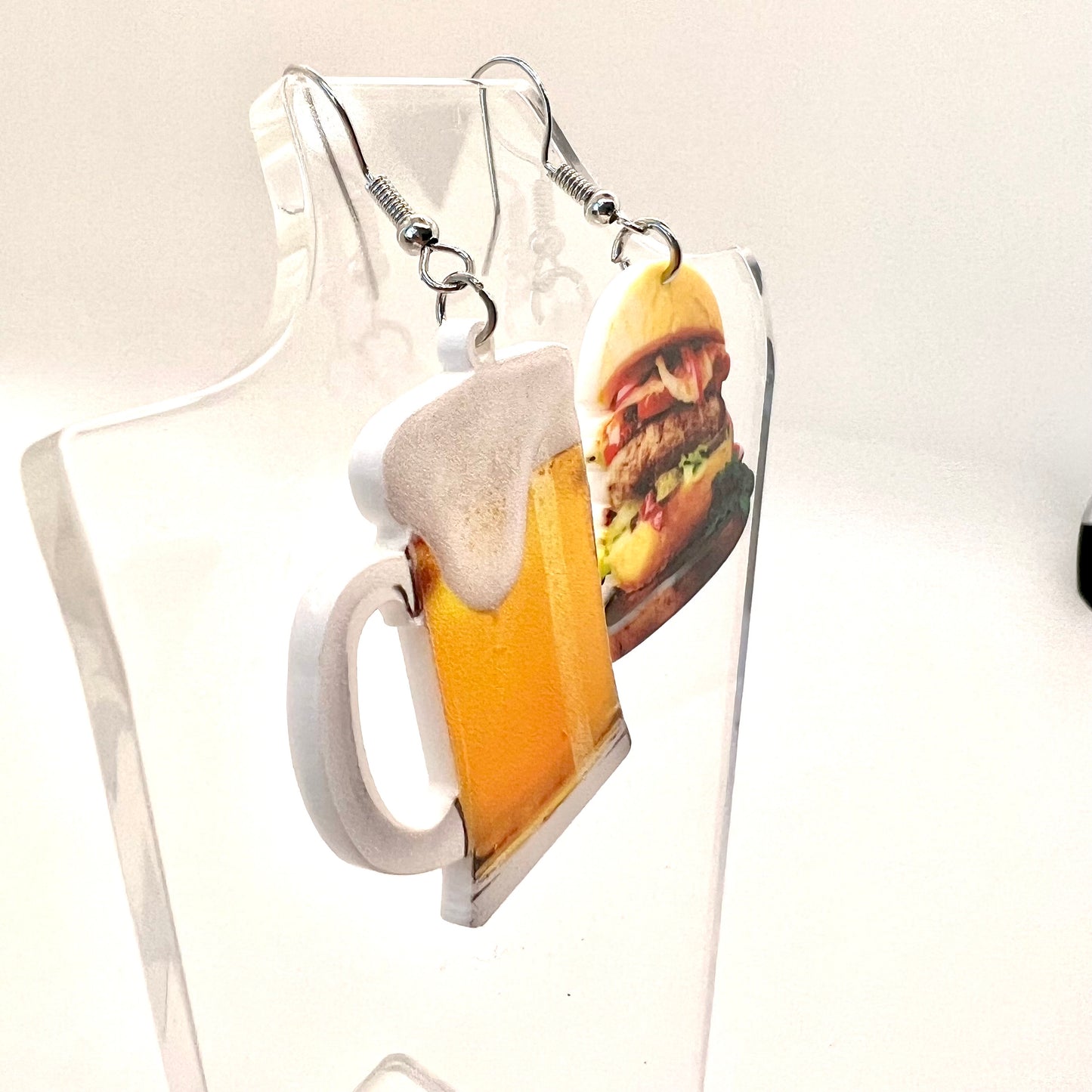 Burger & Beer Earrings