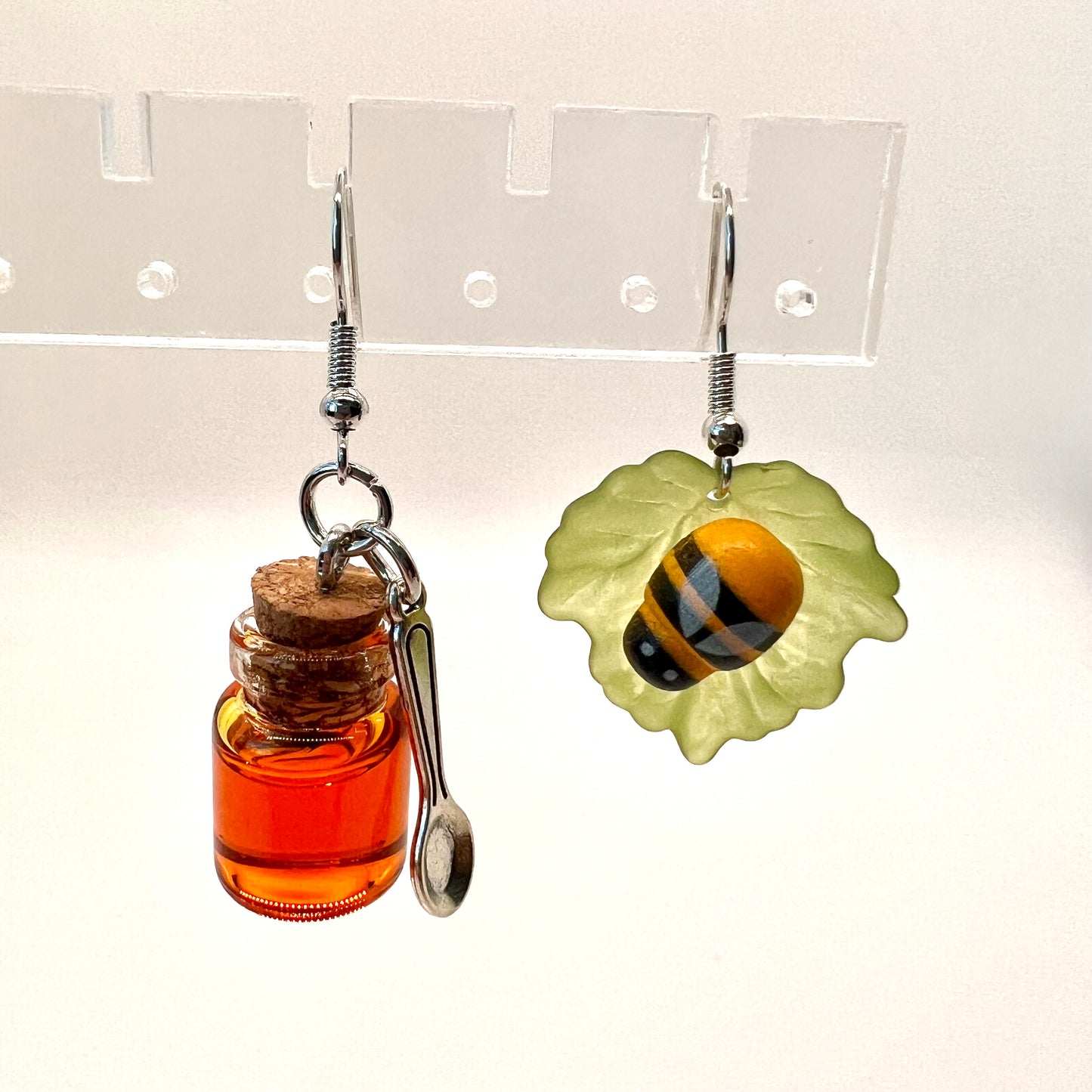 Bee & Honey Jar Earrings