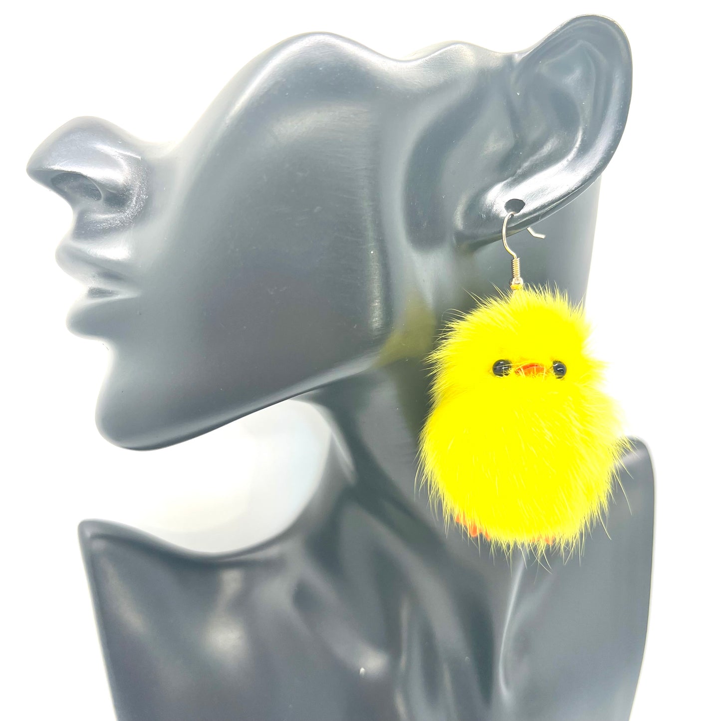 Fuzzy Chick Earrings