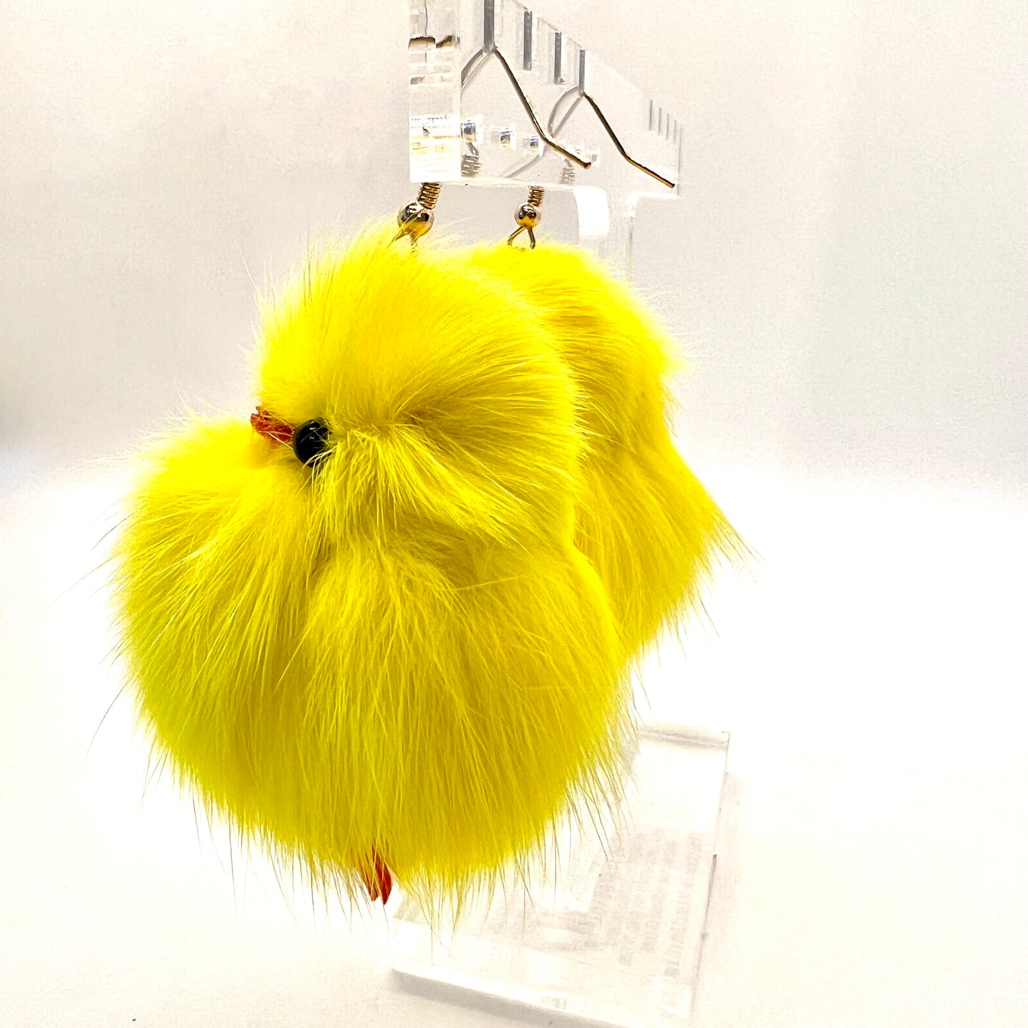 Fuzzy Chick Earrings