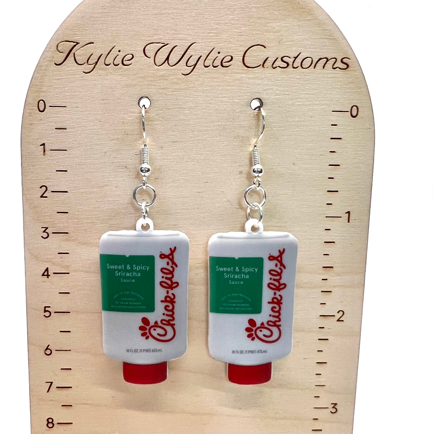 Chick-Fil-A Sriracha Sauce Earrings