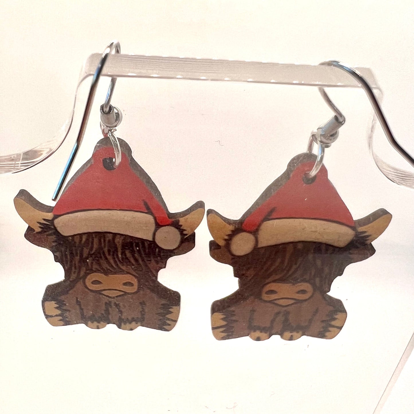 Christmas Bull Earrings
