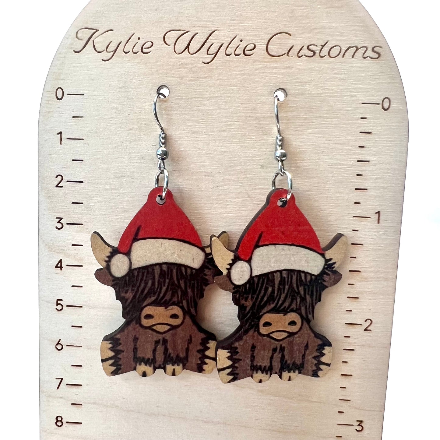 Christmas Bull Earrings