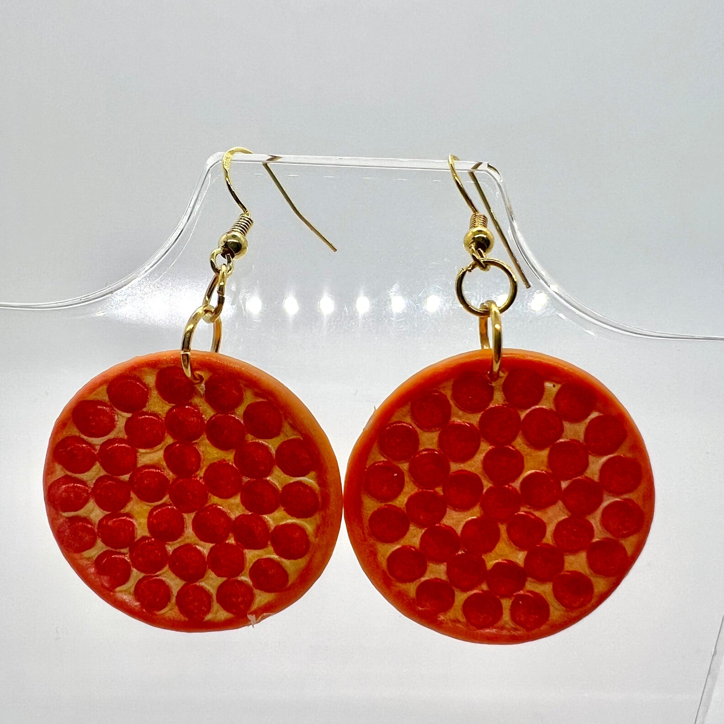 Pepperoni Pizza Earrings