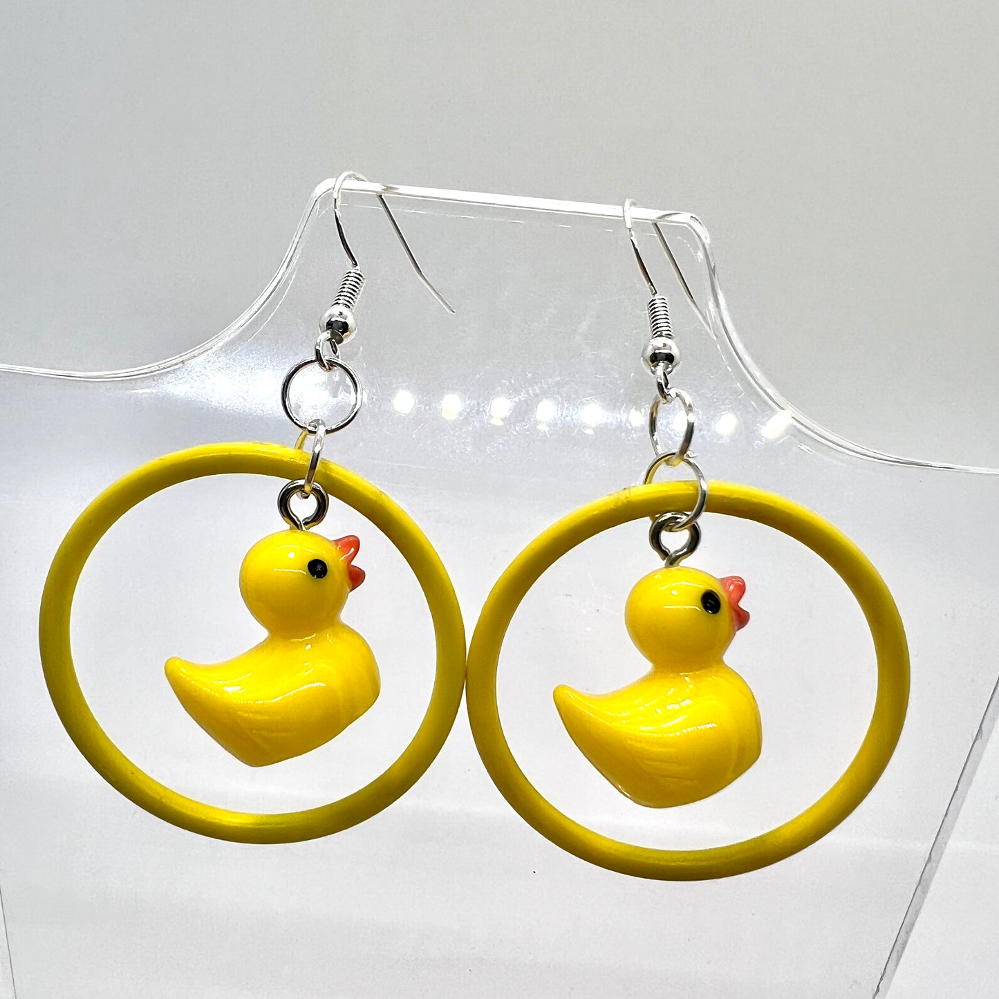Rubber Duck Swing Earrings
