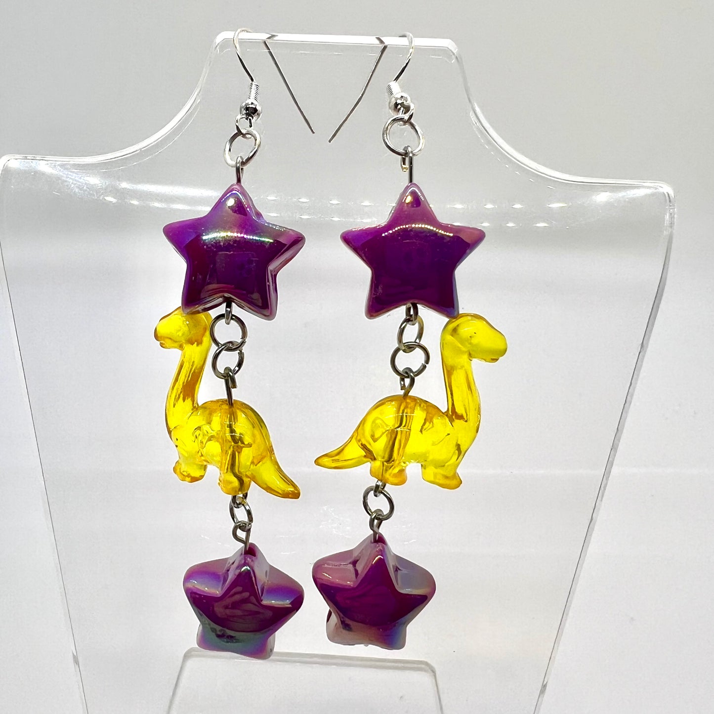 Dino Star Chain Earrings