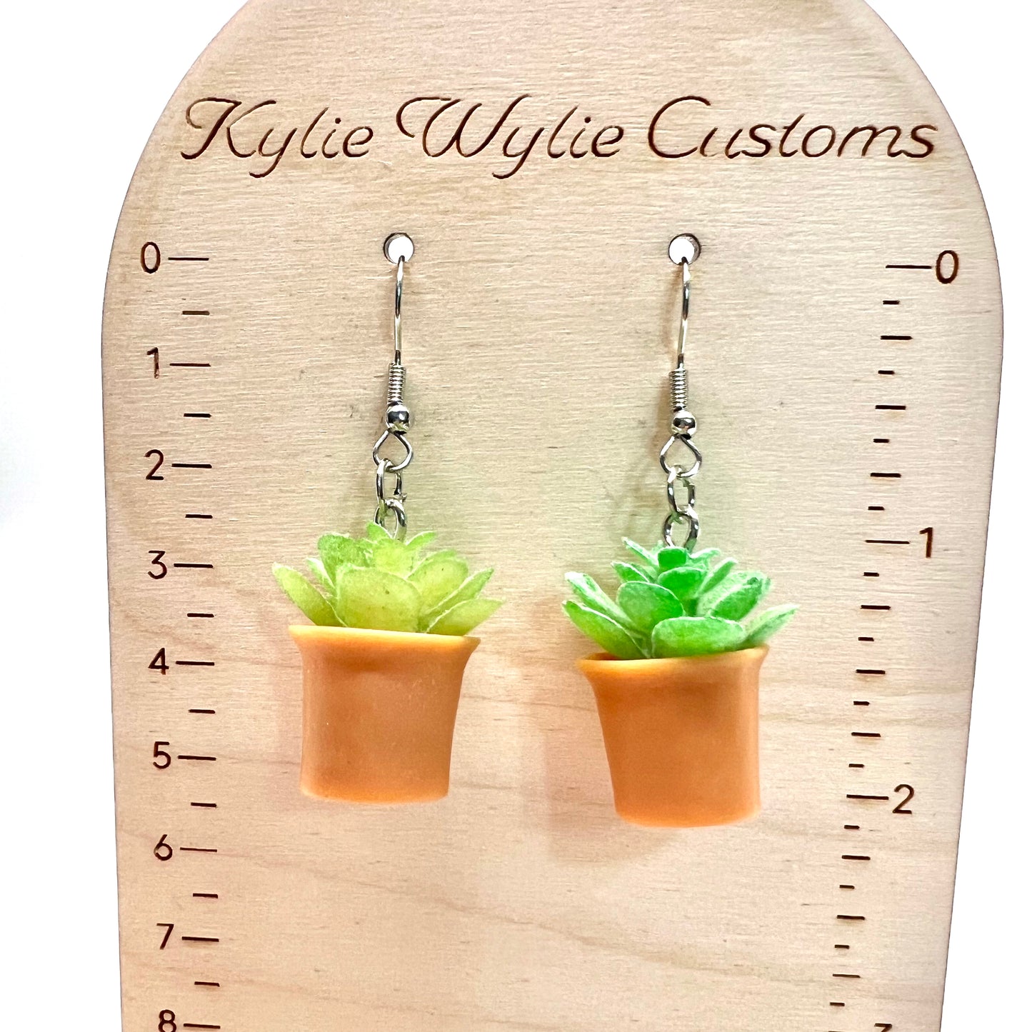 Succulent Plant Earrings