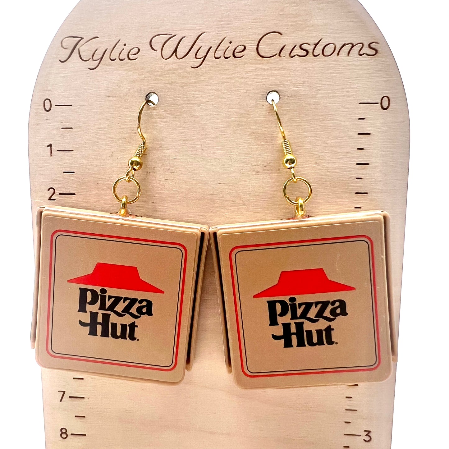 Pizza Hut Box Earrings