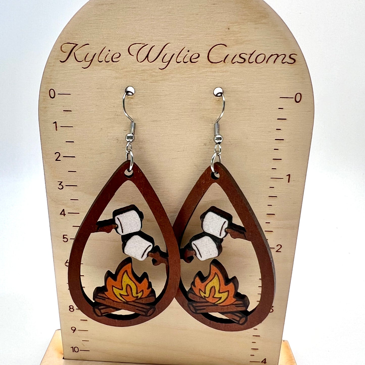 Marshmallow Bonfire Earrings