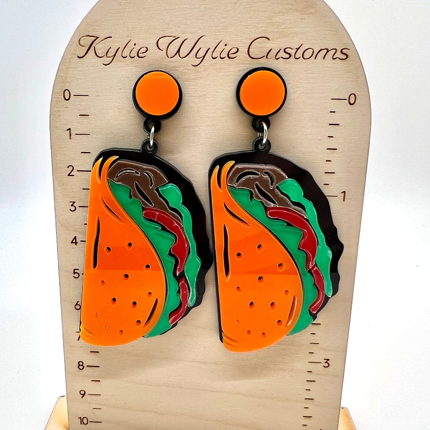 Large Taco Earrings