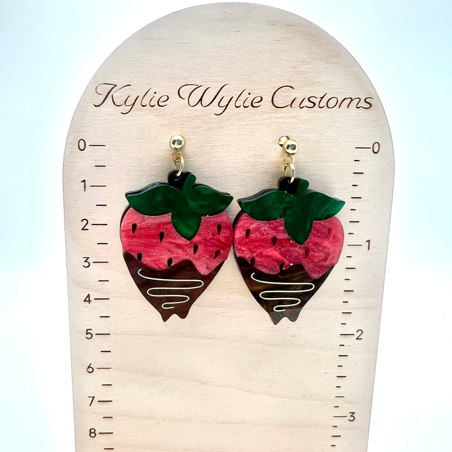 Chocolate Strawberry Earrings