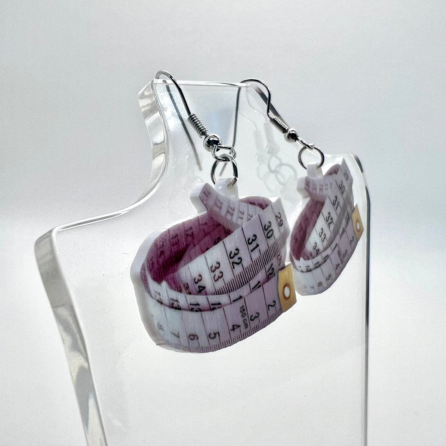 Tape Measure Earrings