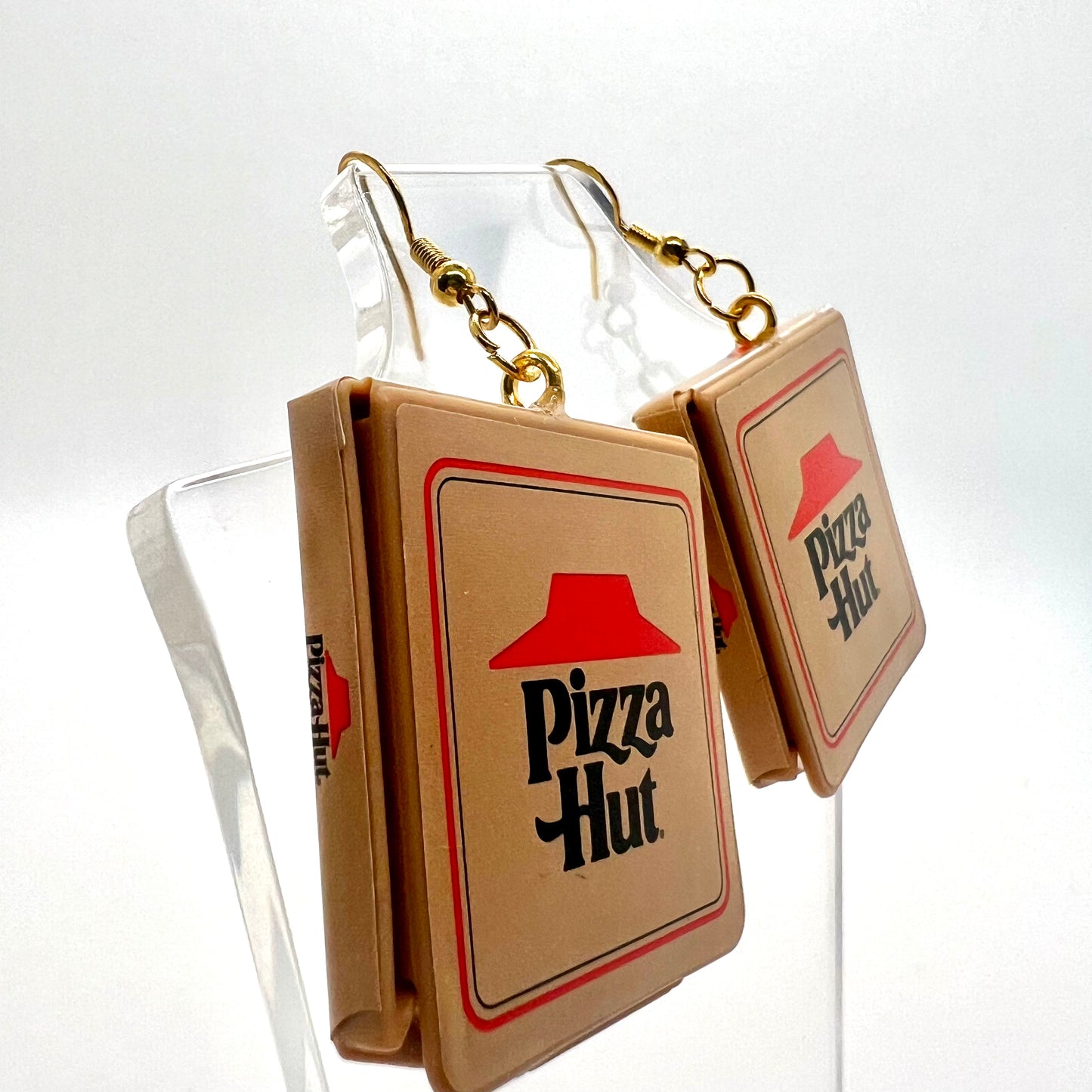 Pizza Hut Box Earrings
