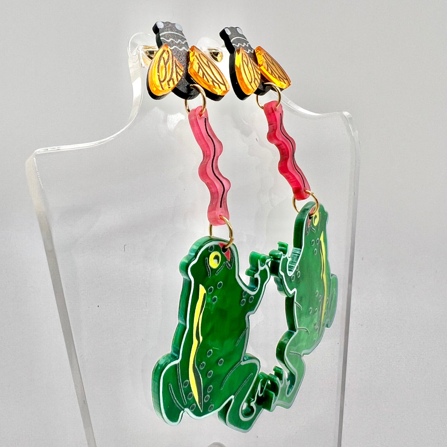 Frog & Fly Earrings