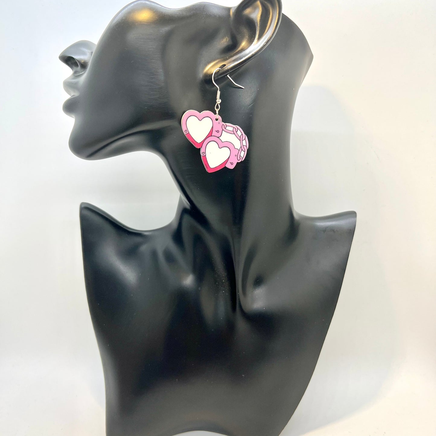 Heart Handcuff Earrings