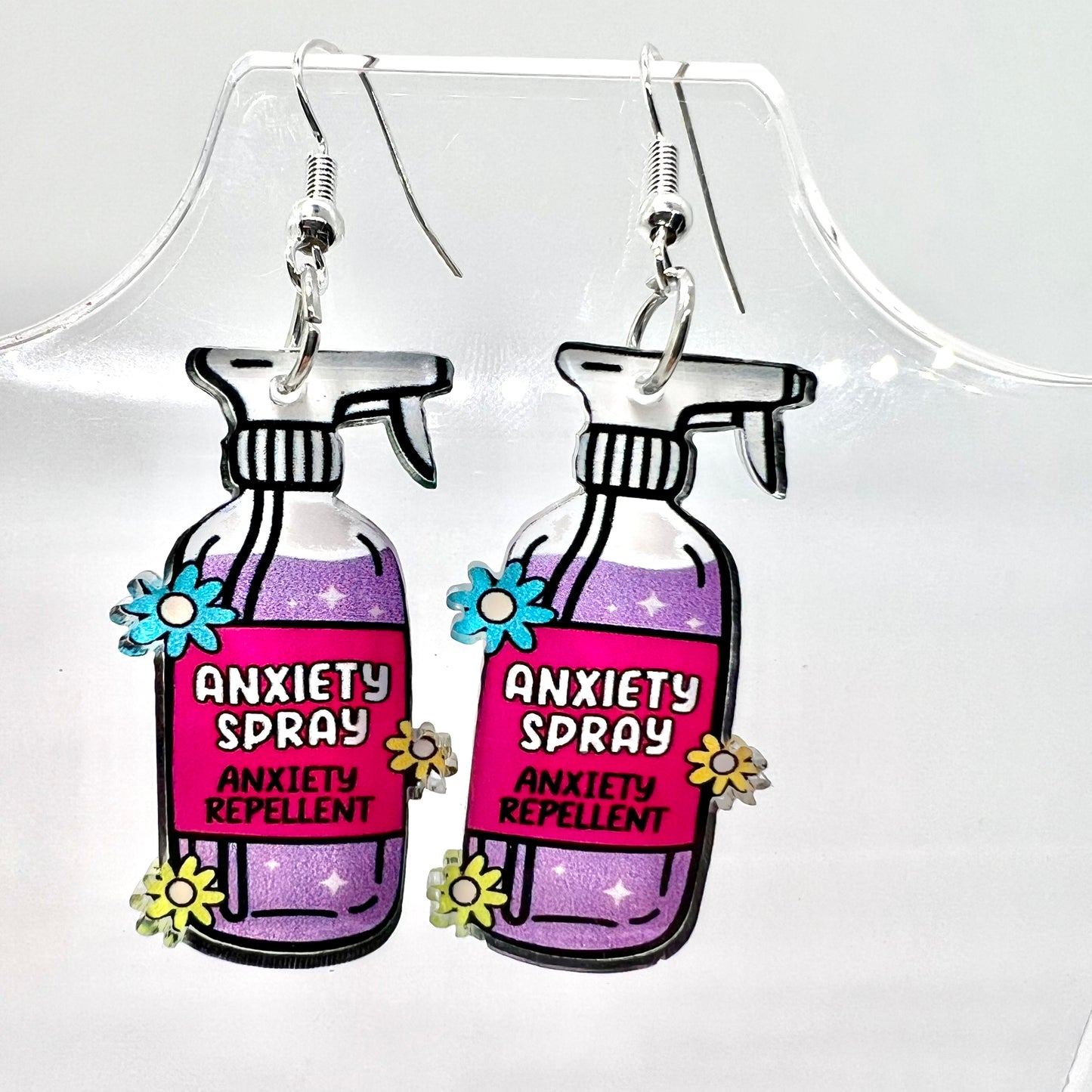 Anxiety Spray Earrings