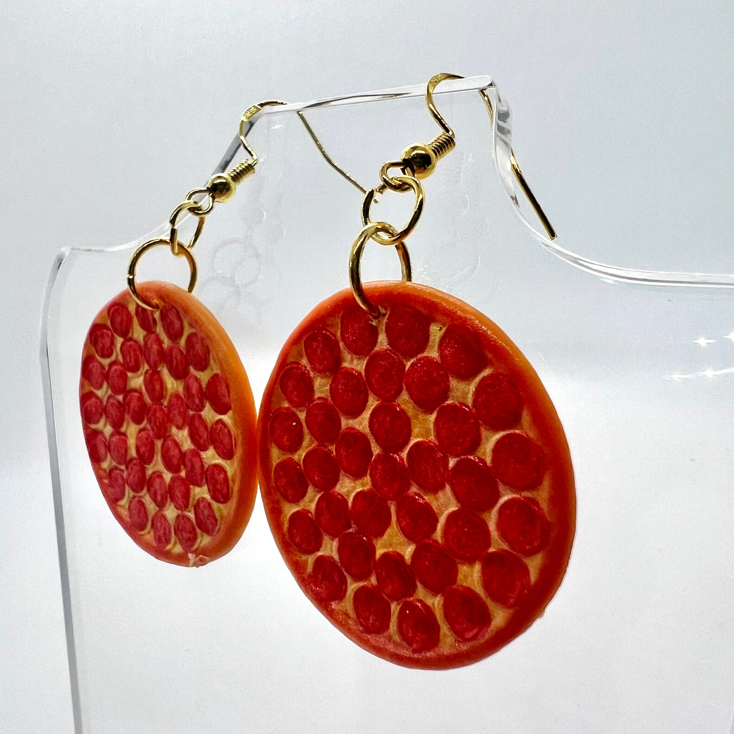 Pepperoni Pizza Earrings