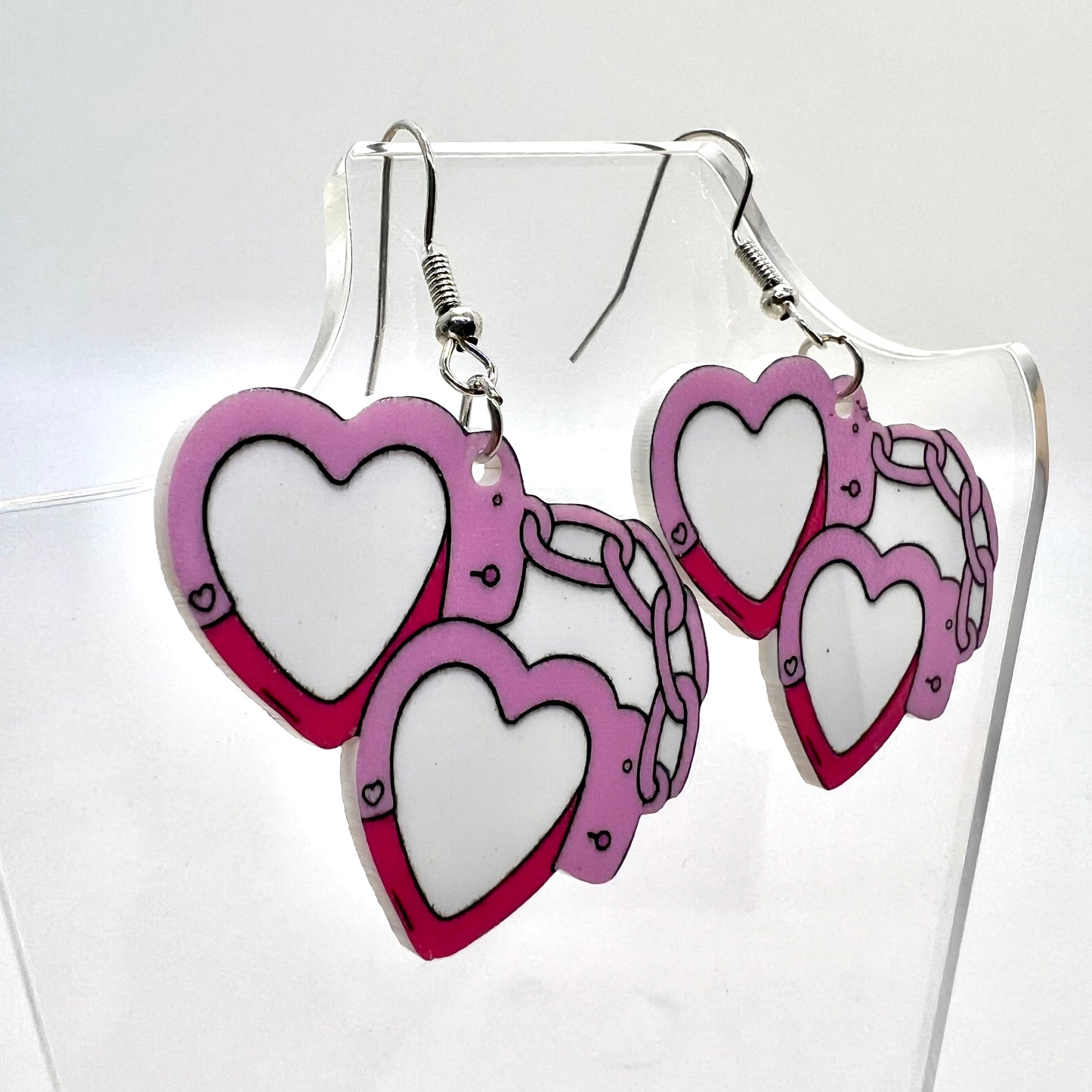 Heart Handcuff Earrings