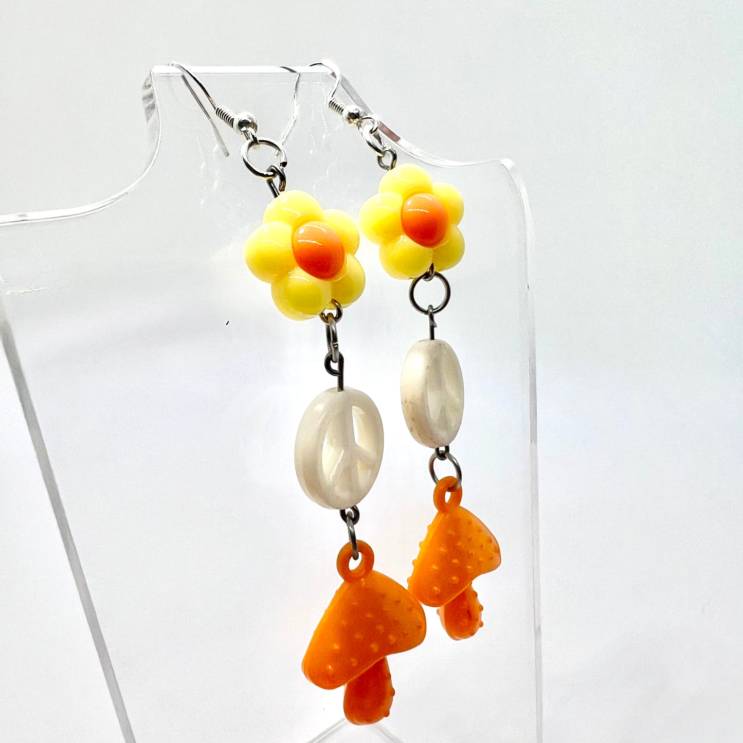 Mushroom Chain Earrings