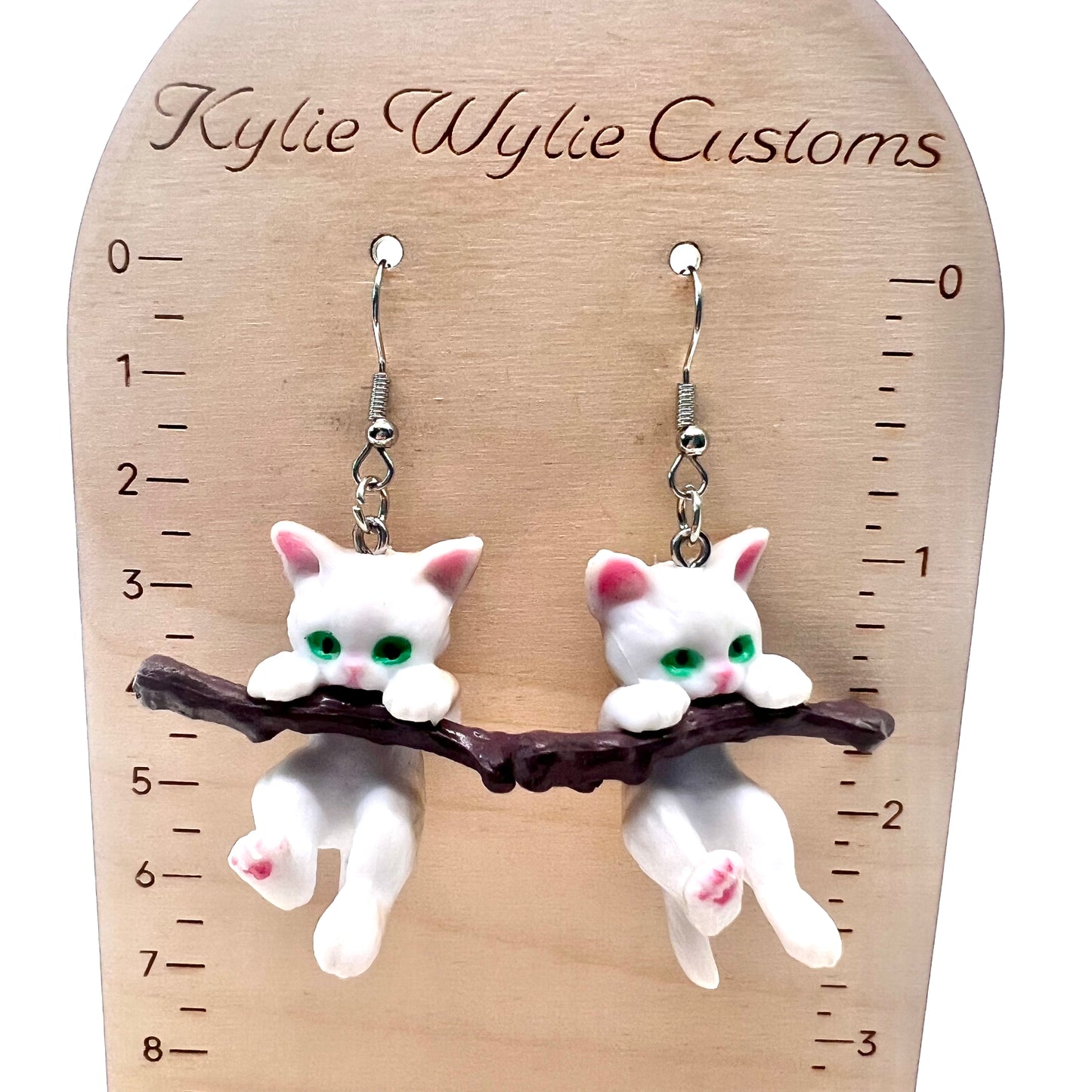 Hanging Cat Earrings