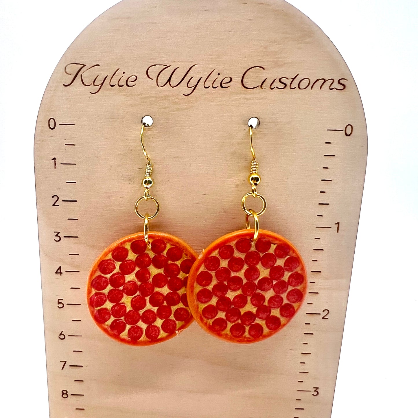 Pepperoni Pizza Earrings