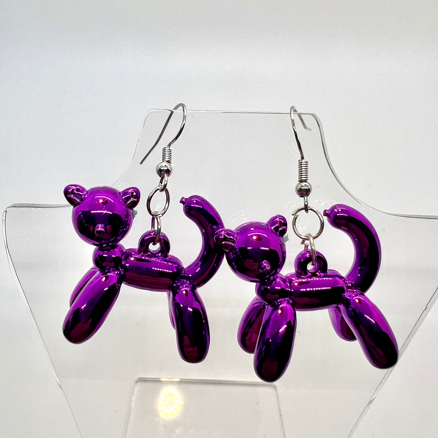Balloon Animal Cat Earrings
