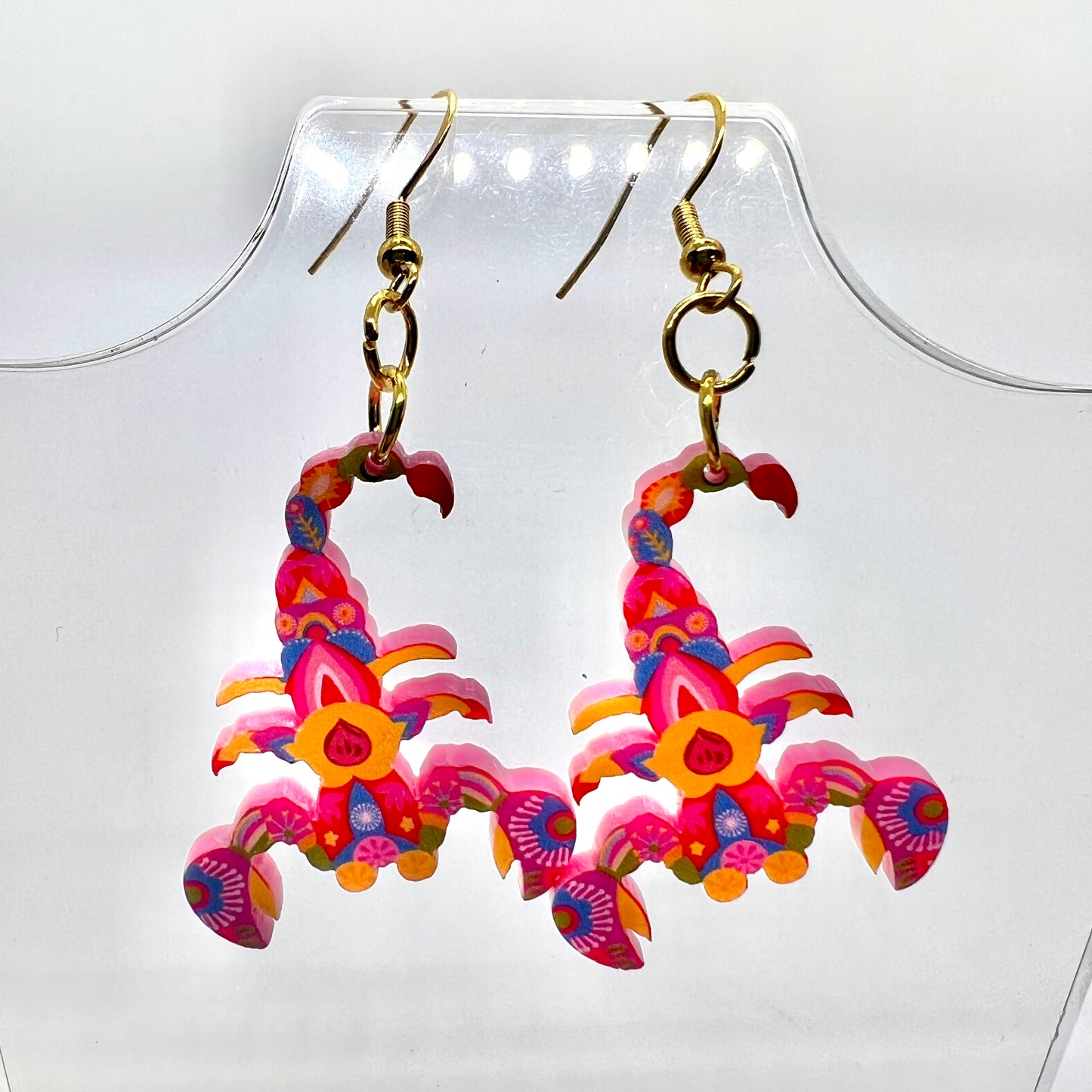 Psychedelic Scorpion Earrings