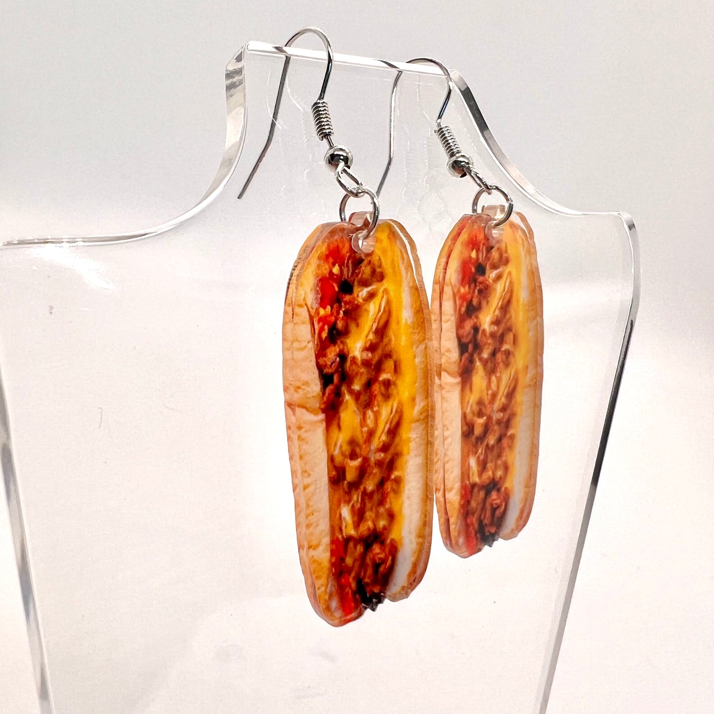 Chili Dog Earrings