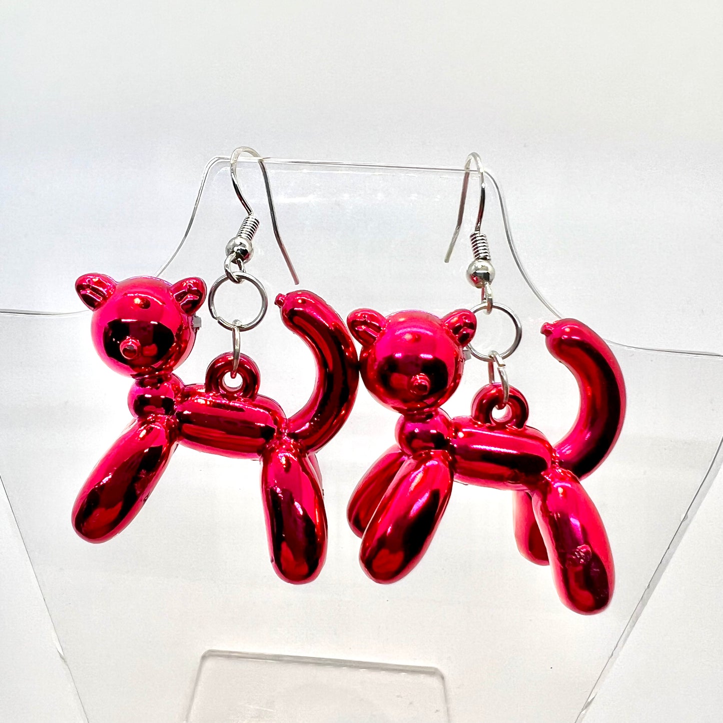 Balloon Animal Cat Earrings