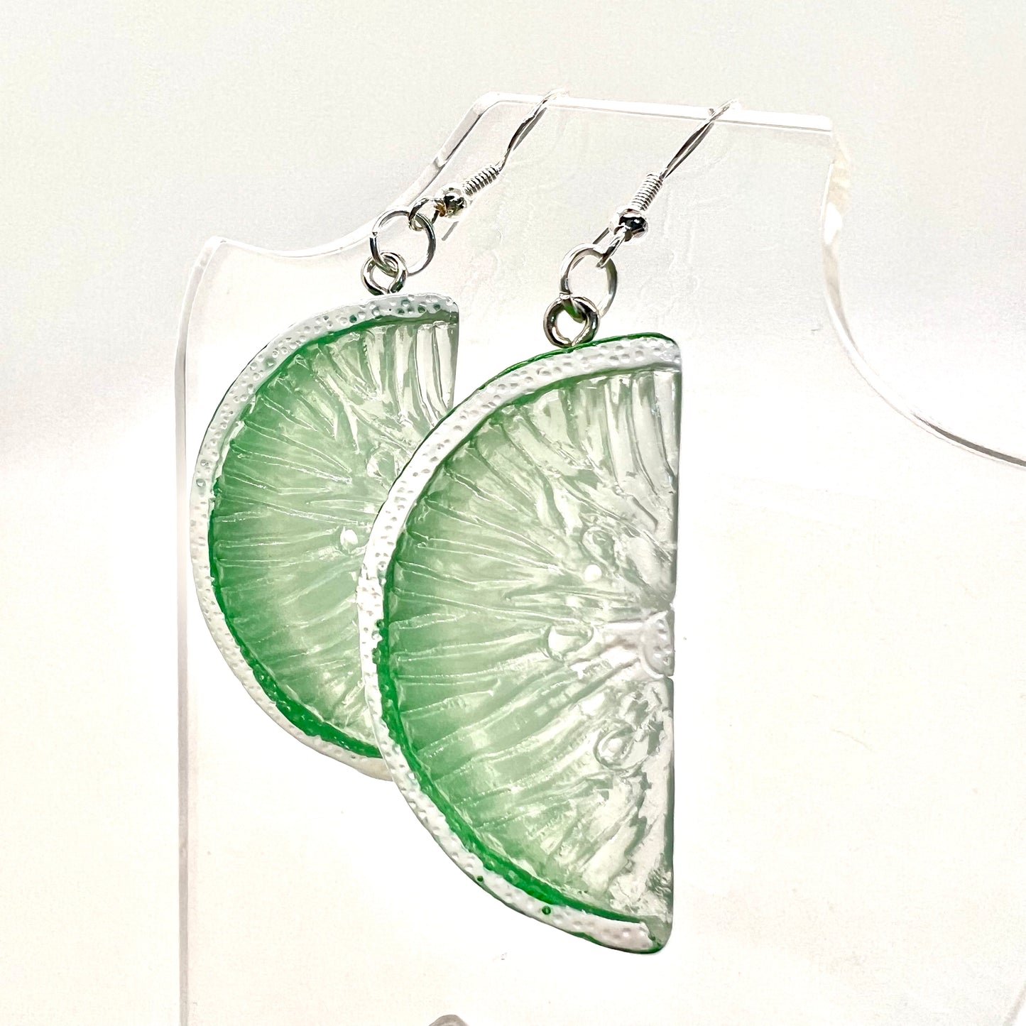 Lime Wedge Earrings