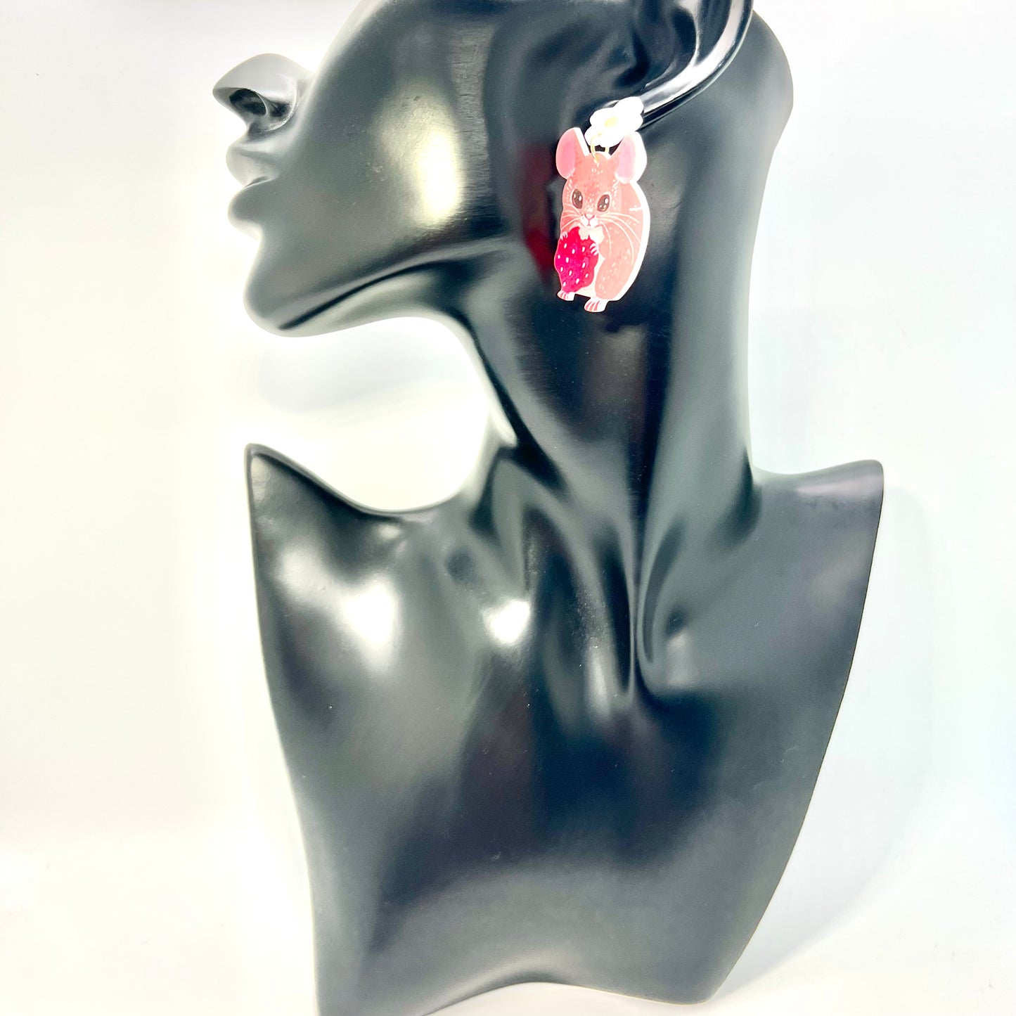 Strawberry Mouse Earrings