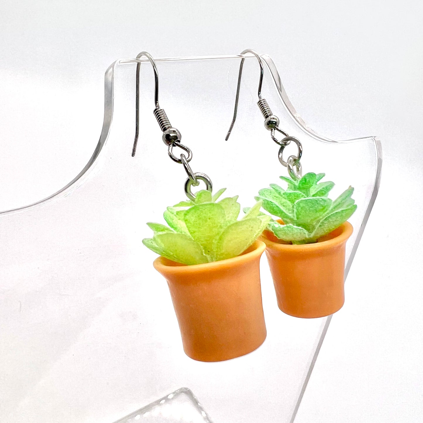Succulent Plant Earrings