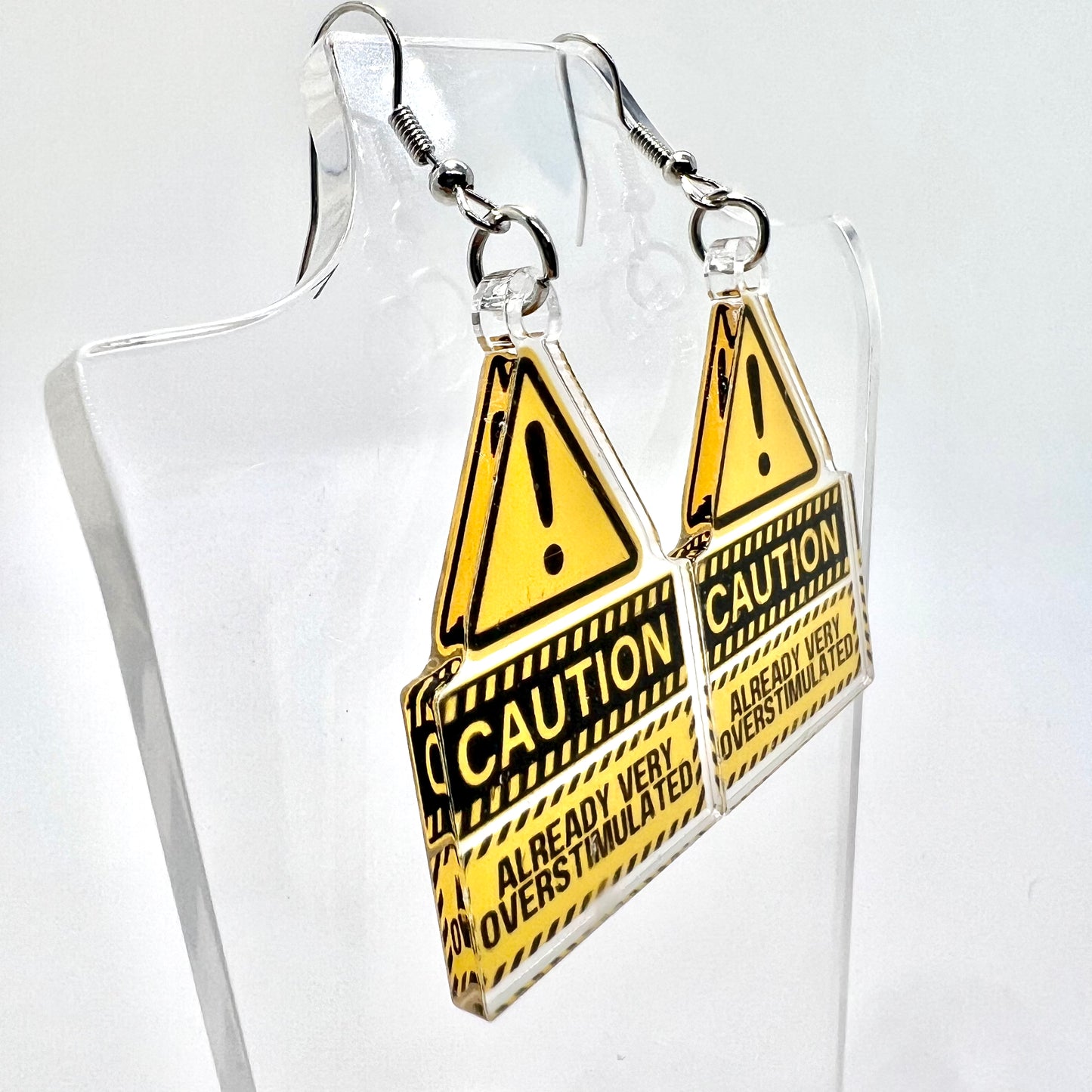 Caution! Overstimulated Earrings
