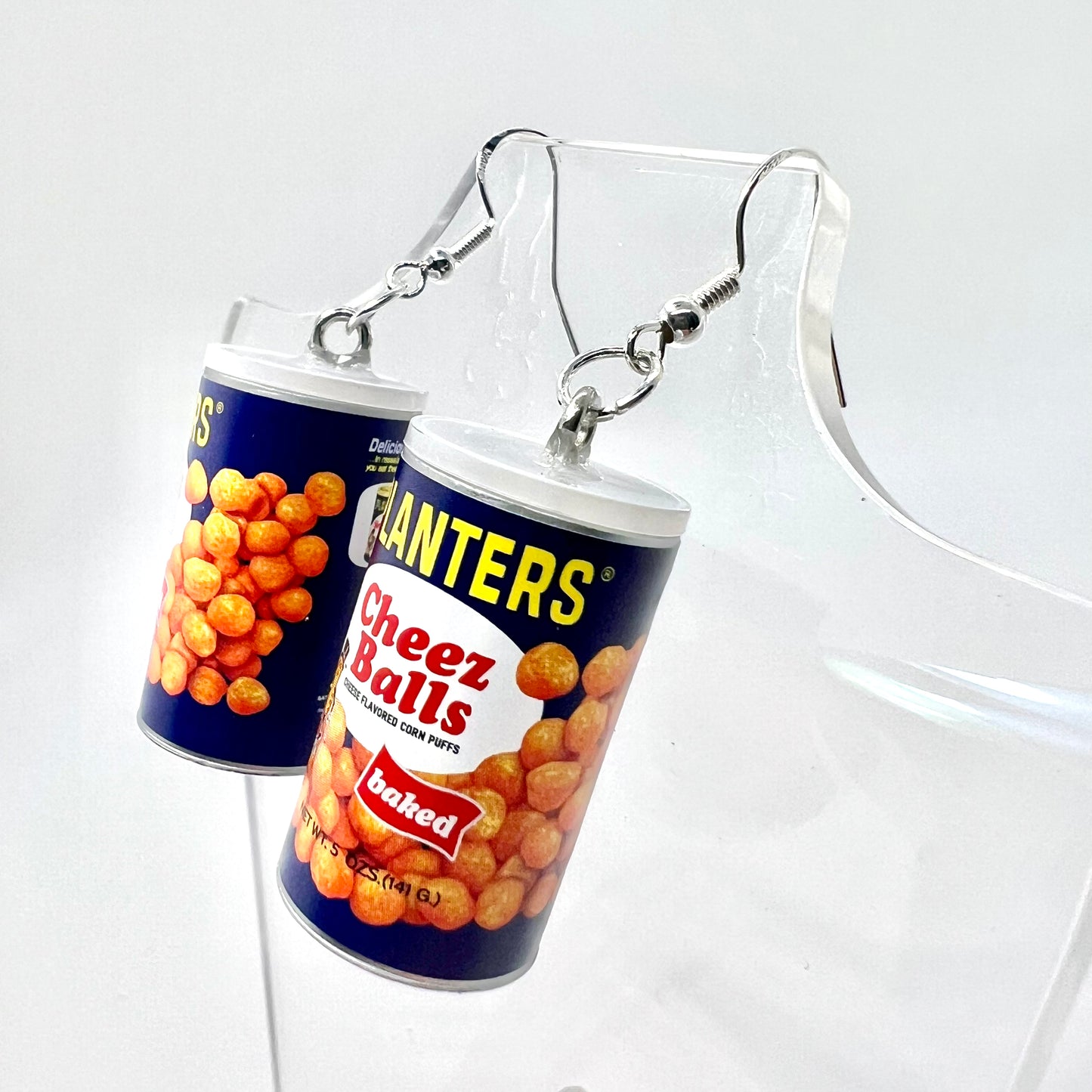 Cheese Balls Can Earrings
