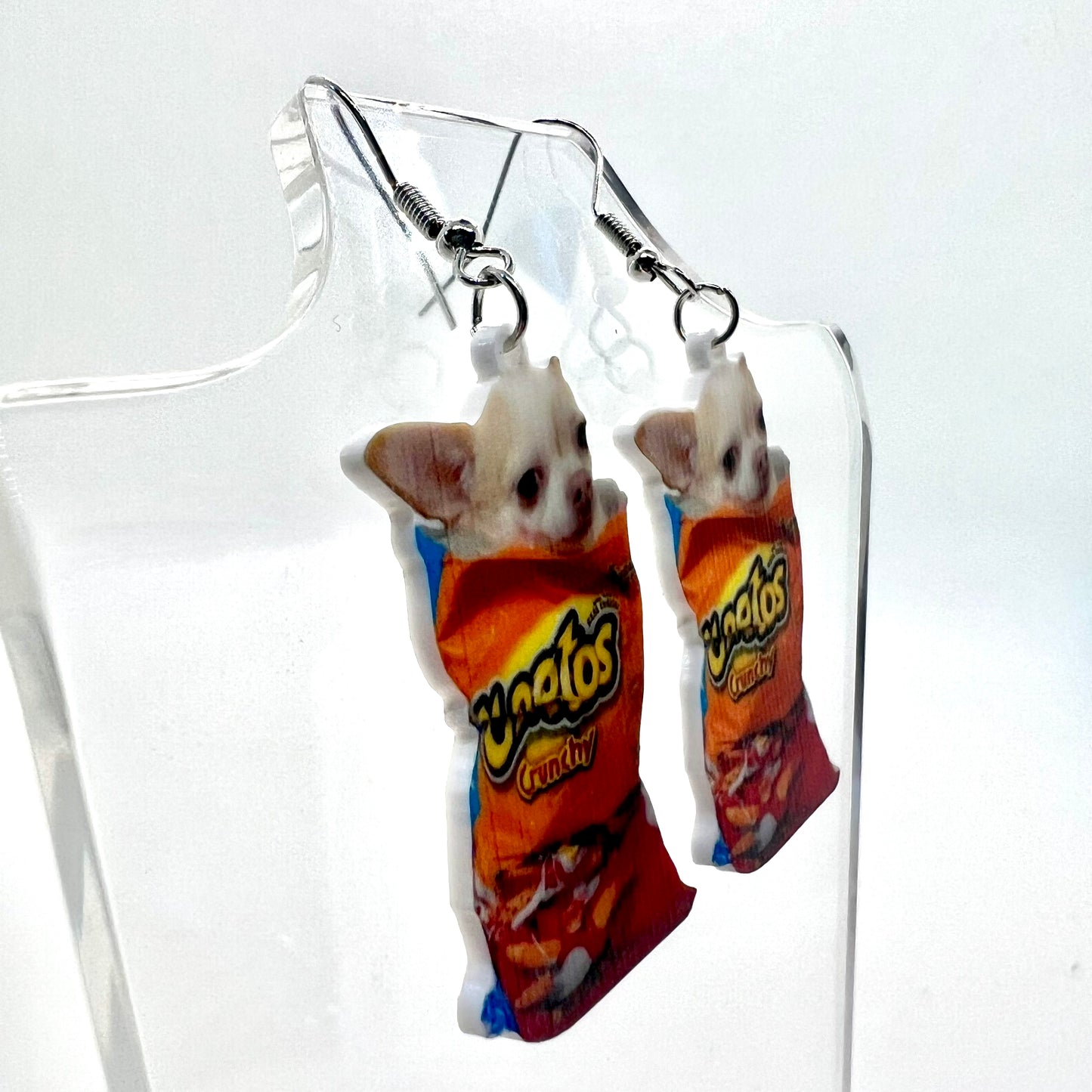 Chihuahua Cheeto Earrings