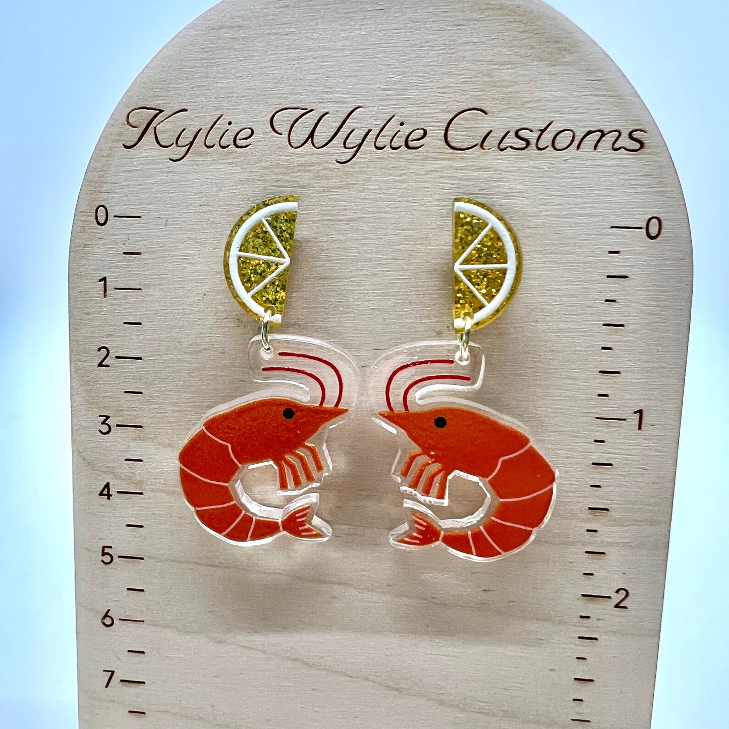 Shrimp & Lemon Earrings