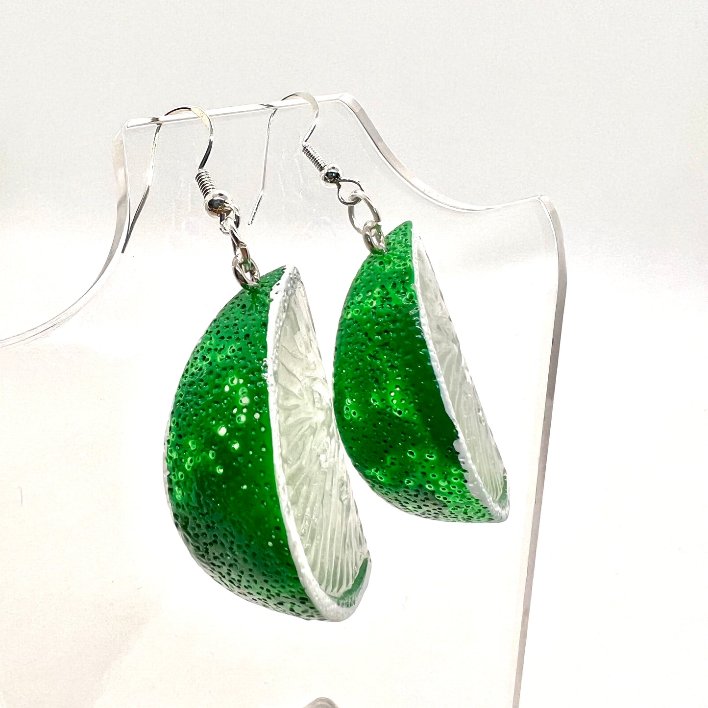 Lime Wedge Earrings