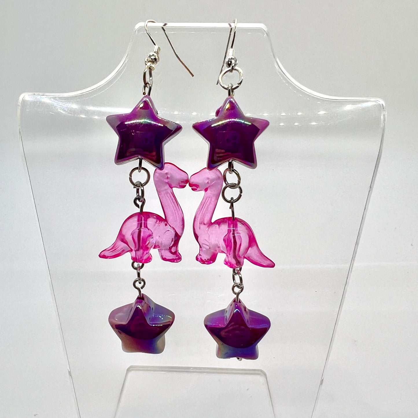 Dino Star Chain Earrings
