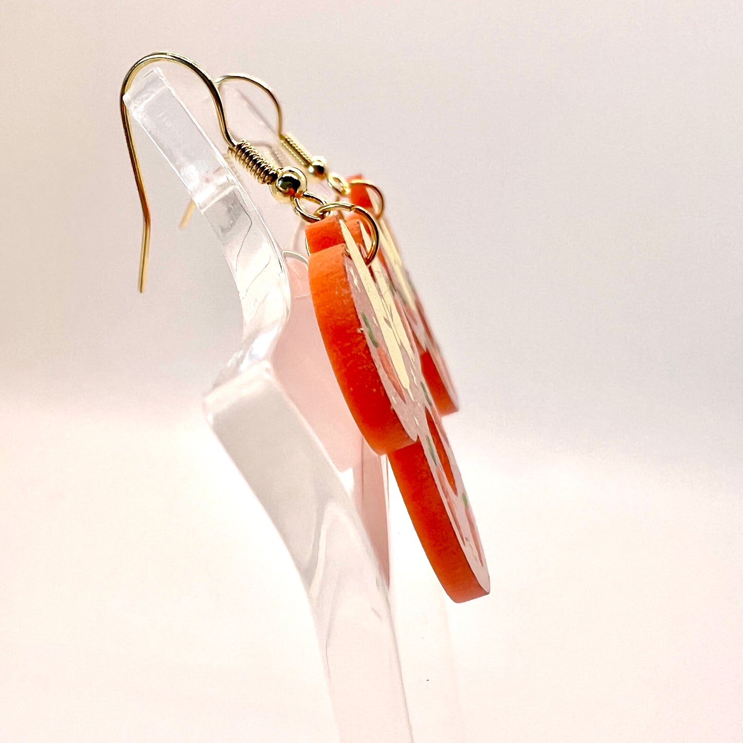 Mickey Carrot Cake Earrings
